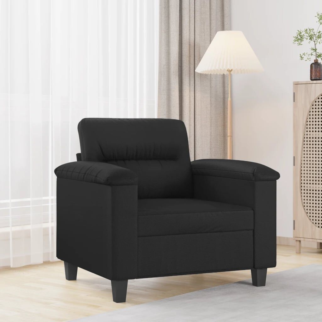 vidaXL Fauteuil Zwart Kunstleer -68% Korting! Beschadigd