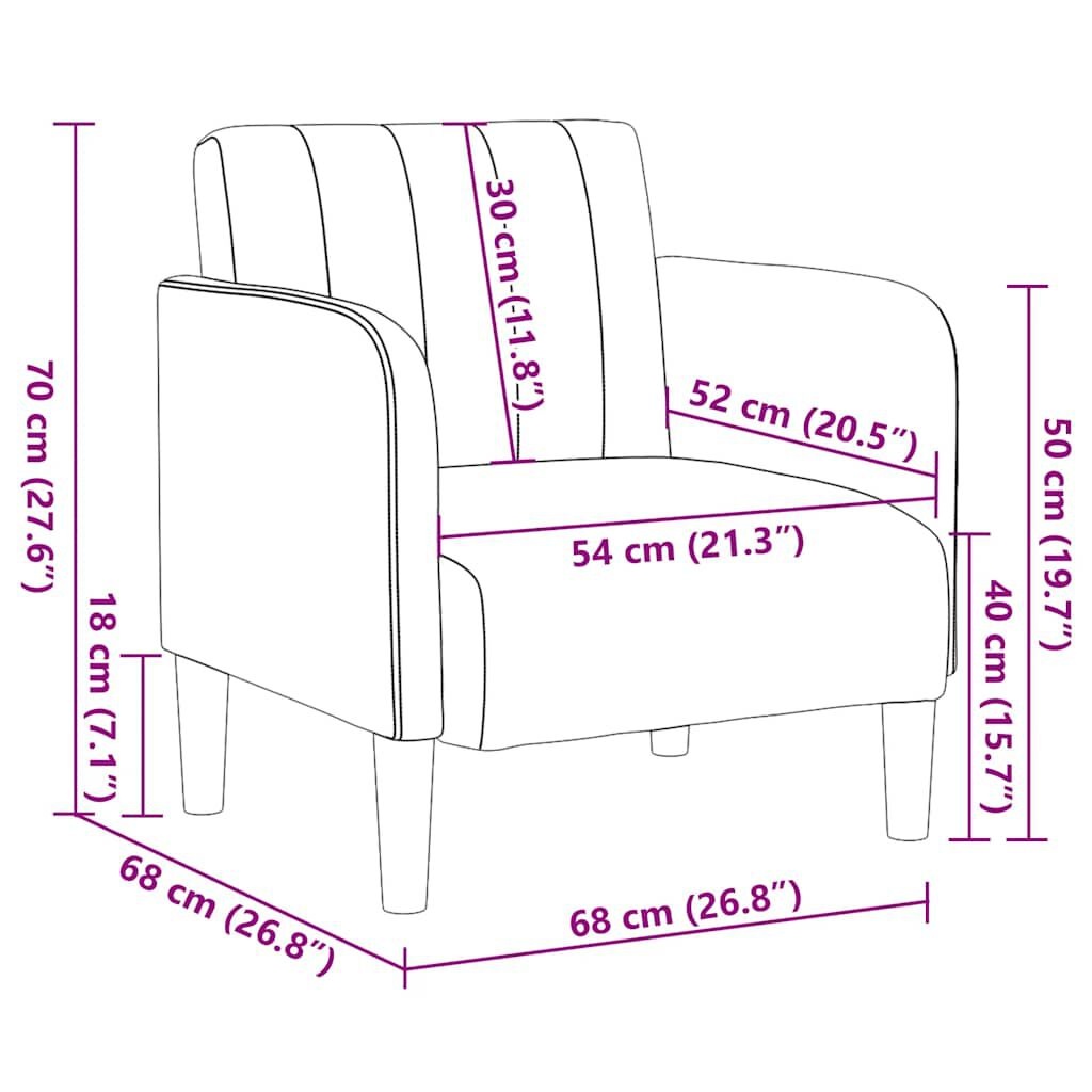 Fluweelrode Fauteuil v. vidaXL - Wijnrood - 53% Korting!