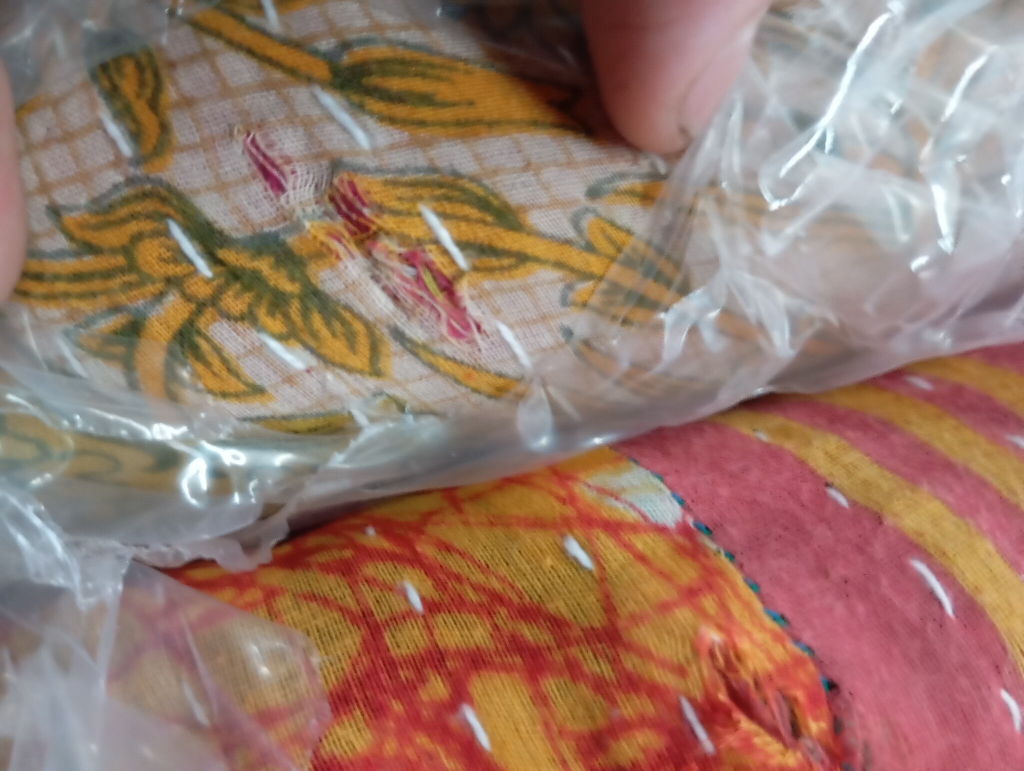 vidaXL Modulaire Poef Patchwork - 64% Korting! (Scheurtje)