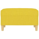 VidaXL Voetenbank Lichtgeel - 70x55x41cm - 65% Korting!