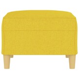 VidaXL Voetenbank Lichtgeel - 70x55x41cm - 65% Korting!