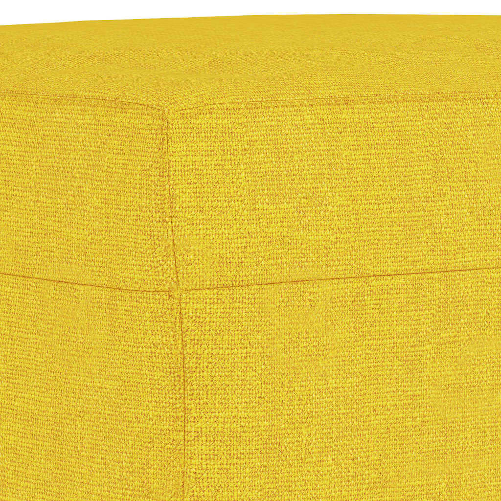 VidaXL Voetenbank Lichtgeel - 70x55x41cm - 65% Korting!