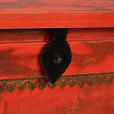 VidaXL Opbergkist Massief Mangohout Rood -67%! Krasje