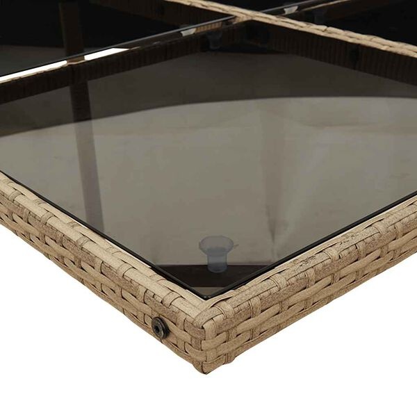 Tuinset 5-delig Rattan Beige met Kussens - 55% Korting!