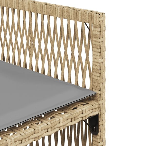 Tuinset 5-delig Rattan Beige met Kussens - 55% Korting!