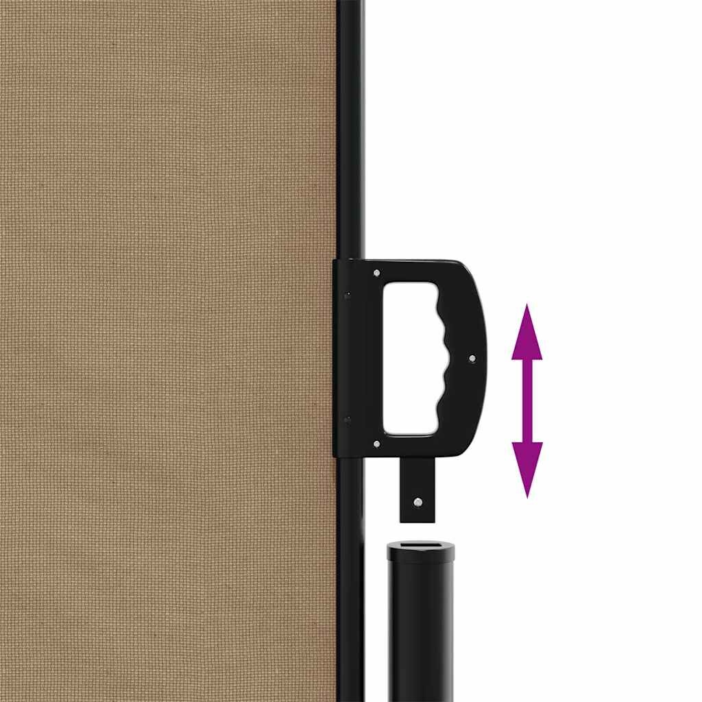 vidaXL Uittrekbaar Windscherm 140x500 Taupe -35% Korting!