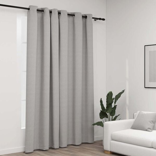 vidaXL Gordijn Grijs 290x245cm - 35% Korting!