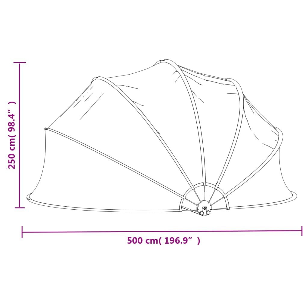 vidaXL Zwembadkoepel 500x250 cm - 35% Korting!