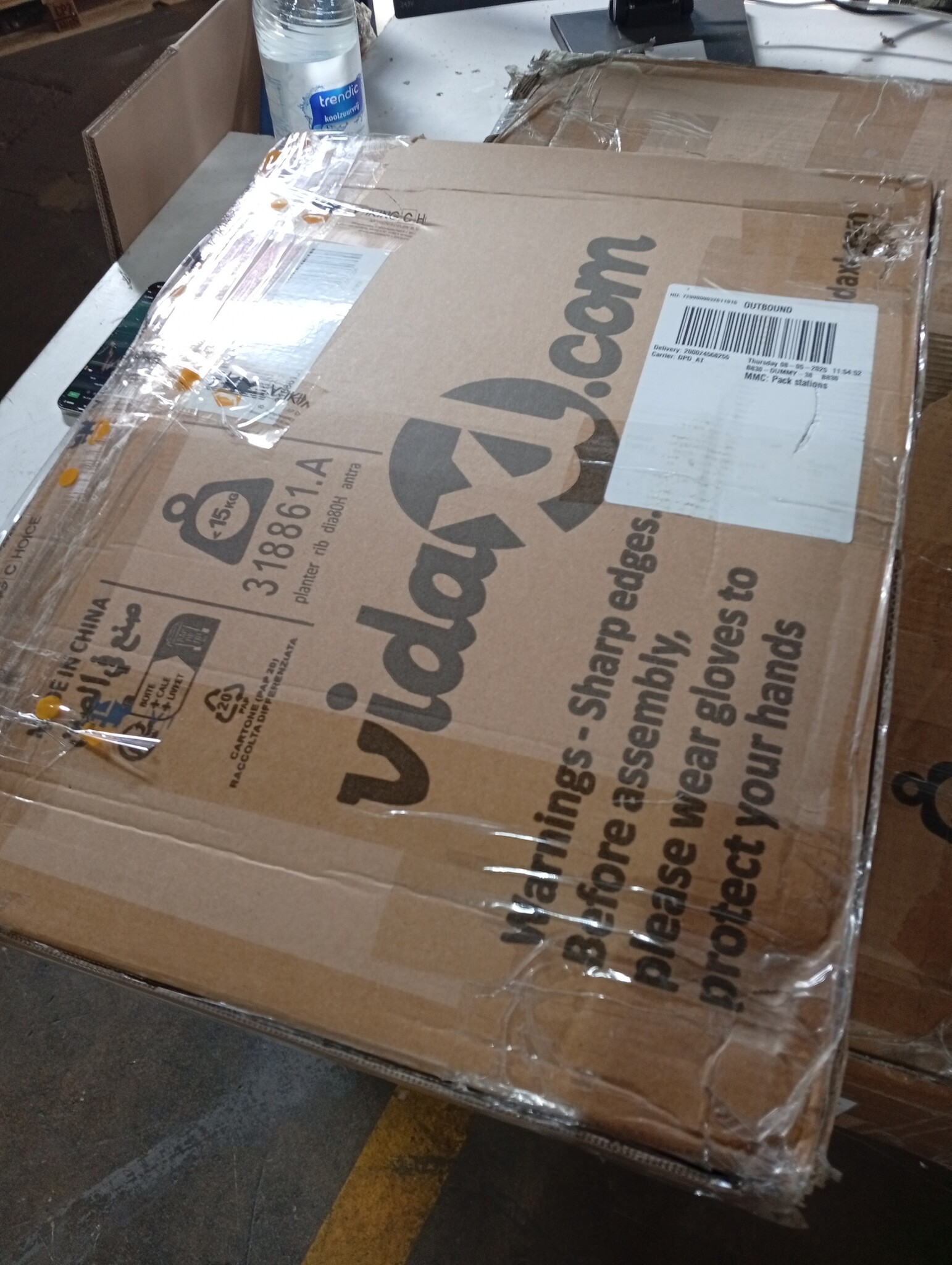 VidaXL Plantenbak 80x80x68cm Antraciet - 45% Korting!