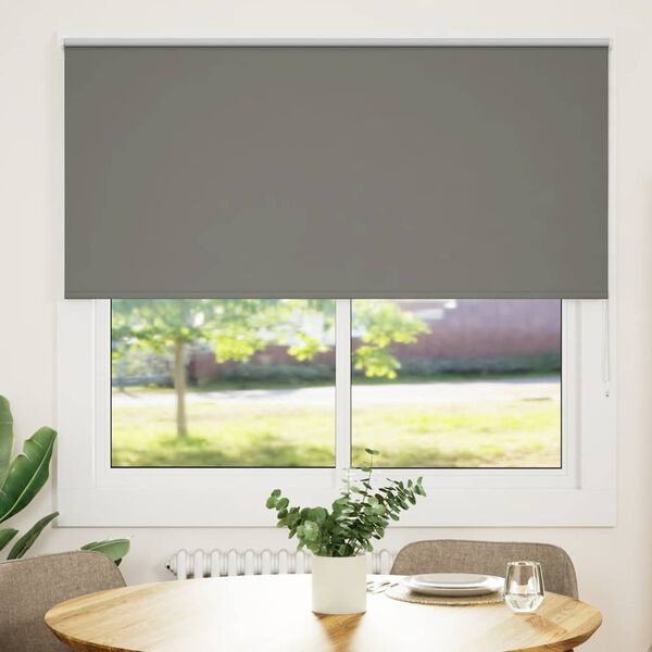 vidaXL Rolgordijn Verduisterend Grijs 150x175cm - 35% Korting!