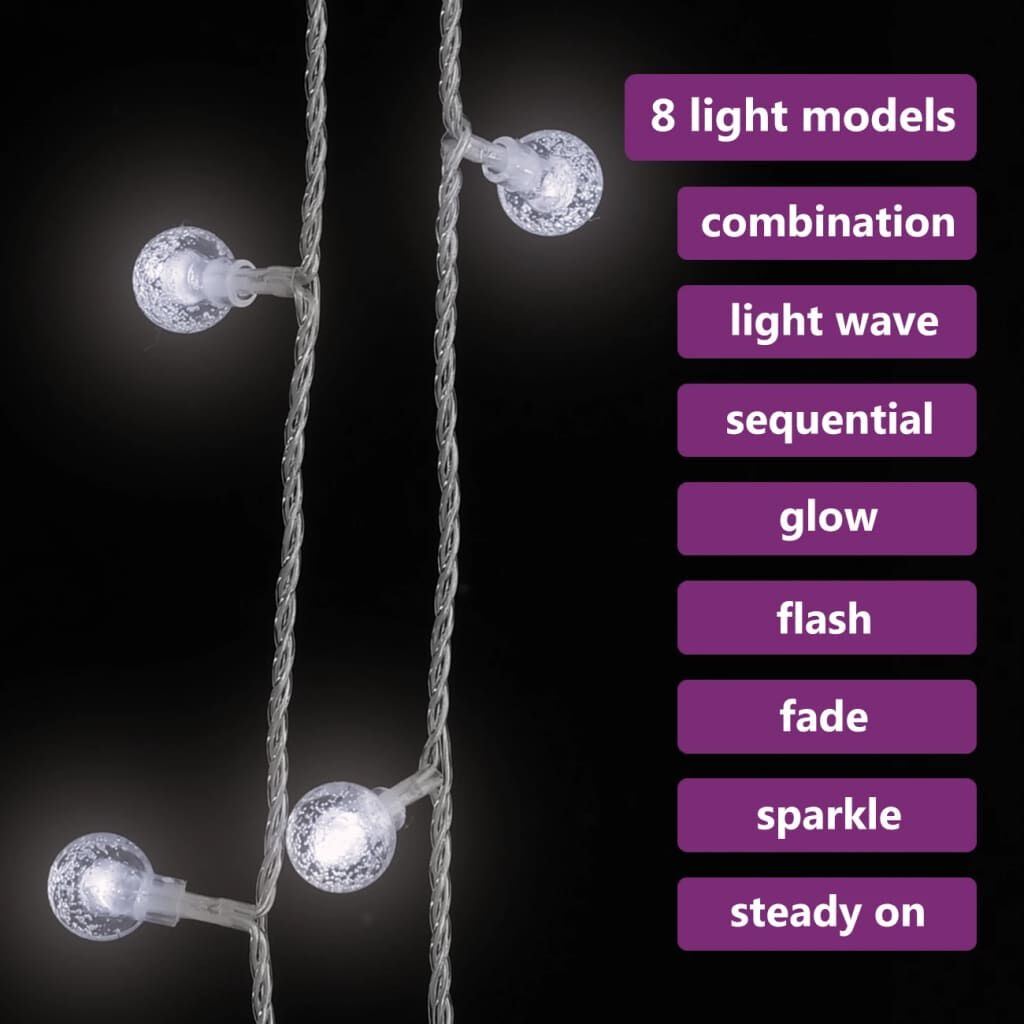 vidaXL LED Lichtsnoer 20m Koudwit - 53% Korting!