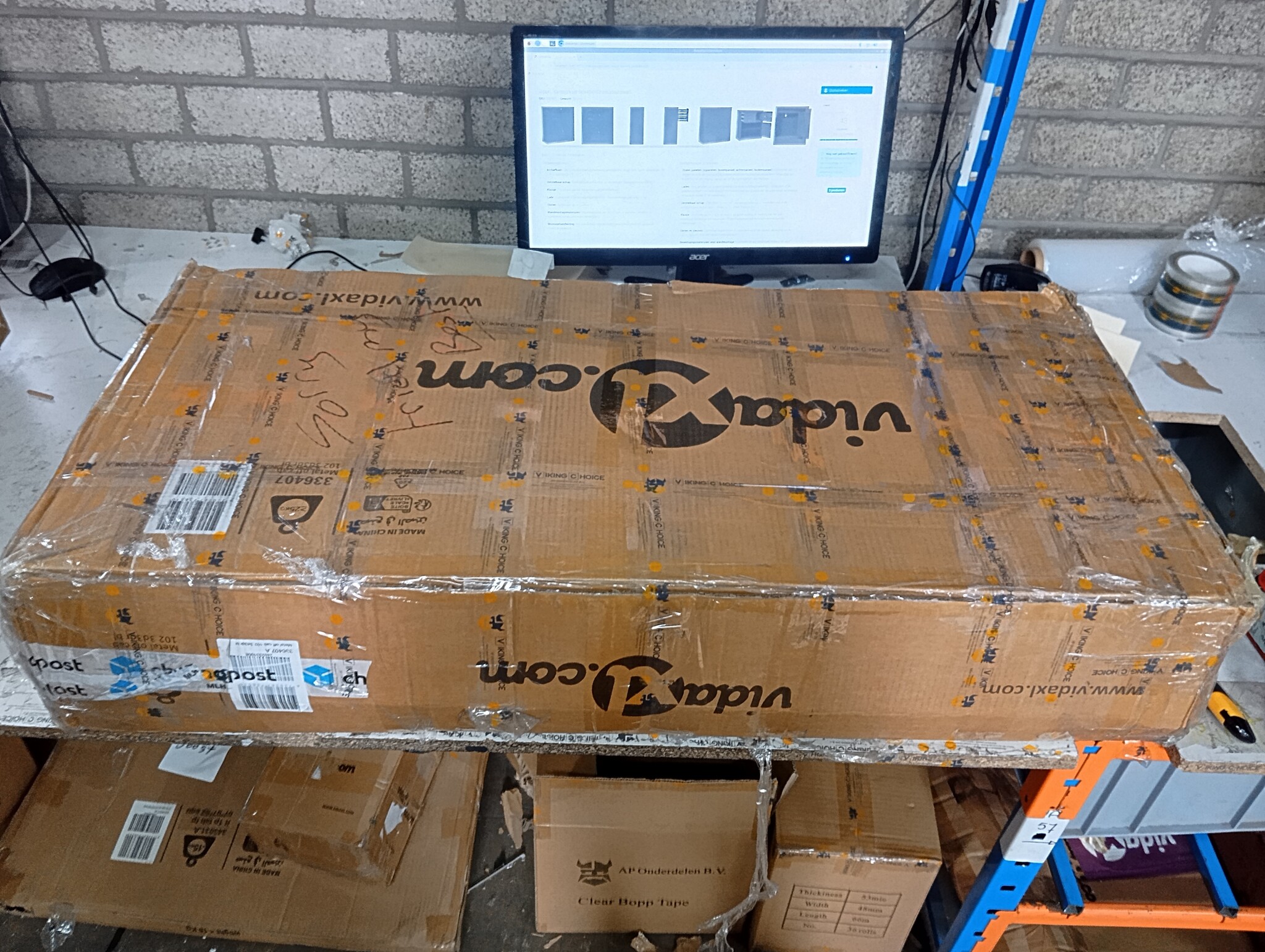 Kantoorkast Zwart Staal 90x40x102cm -50%! Deukjes