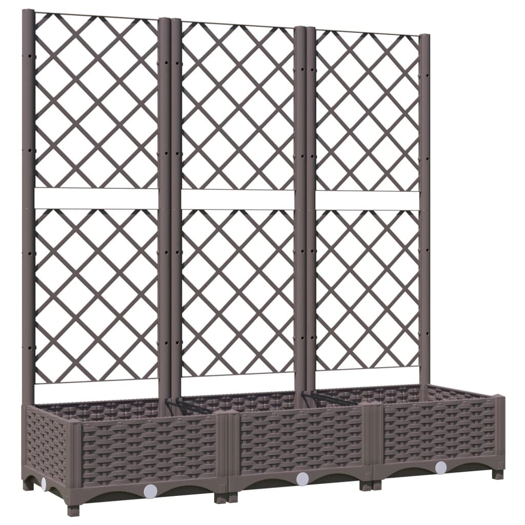 VidaXL Plantenbak met Latwerk Bruin - 35% Korting!