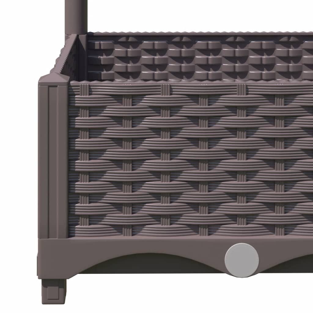 VidaXL Plantenbak met Latwerk Bruin - 35% Korting!