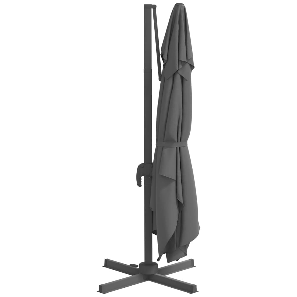 vidaXL Zweefparasol LED 400x300 Antraciet - 35% Korting!