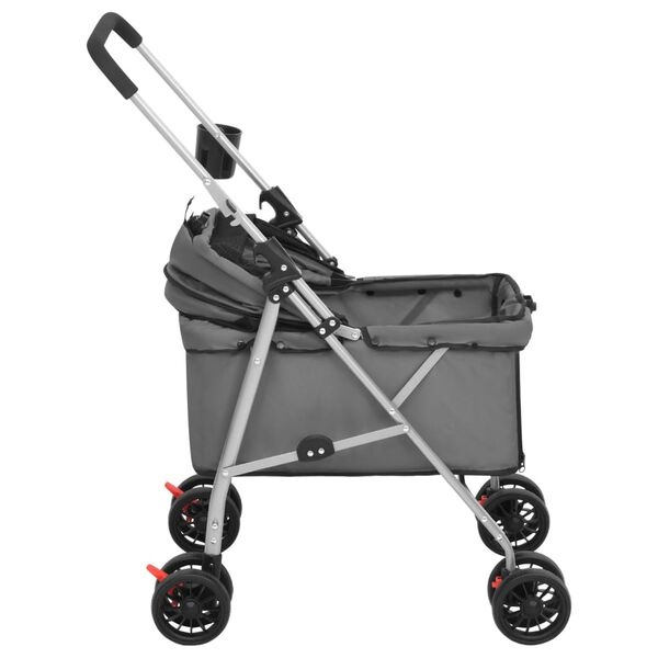 vidaXL Hondenwagen Grijs - Inklapbaar - 35% Korting!