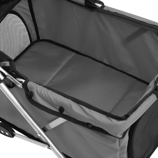 vidaXL Hondenwagen Grijs - Inklapbaar - 35% Korting!