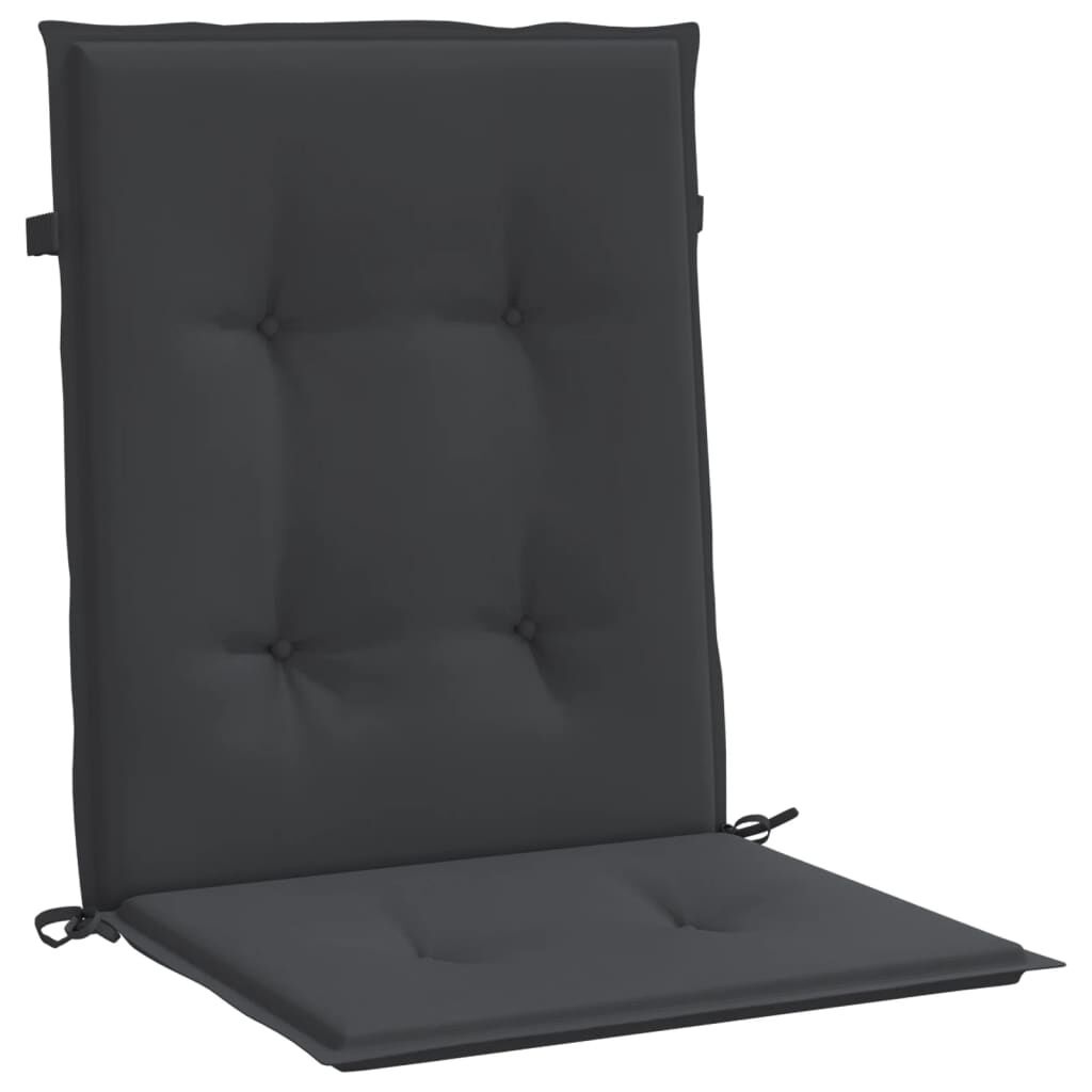 vidaXL Tuinstoelkussens 6x Zwart - 100x50cm - 60% Korting!