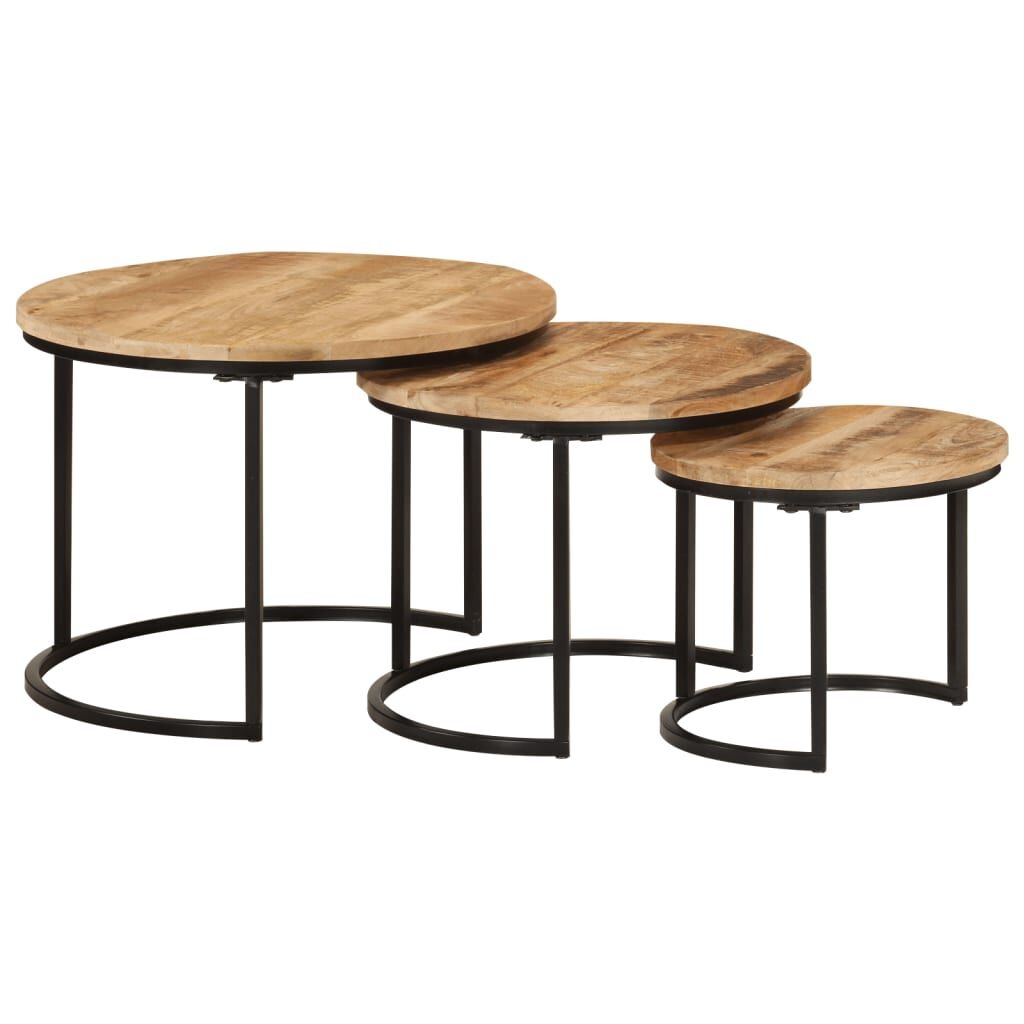 VidaXL Tafeltjesset 3-delig Mangohout -35% Korting!