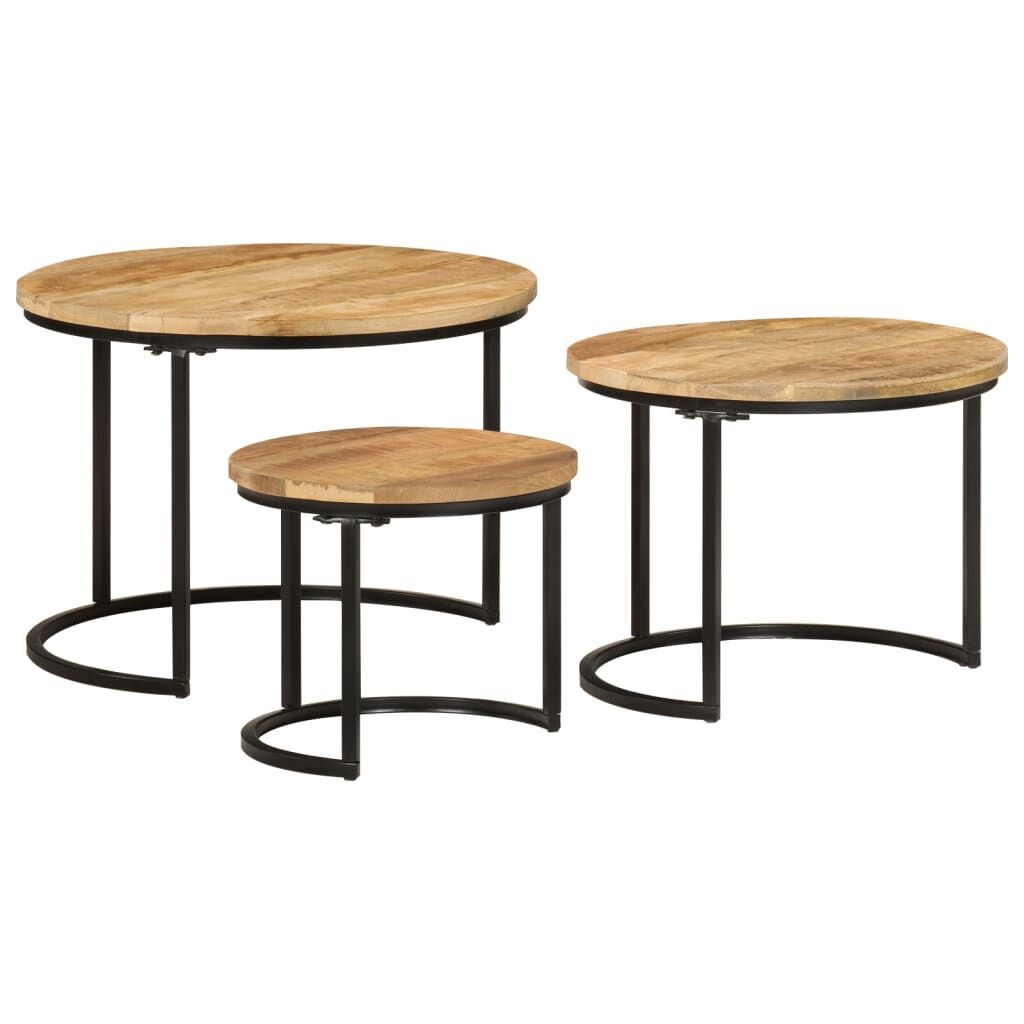 VidaXL Tafeltjesset 3-delig Mangohout -35% Korting!