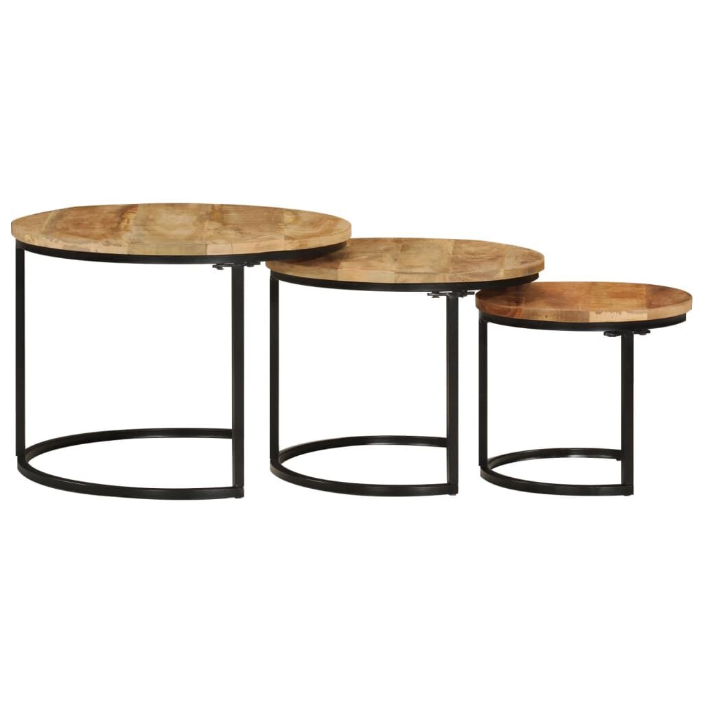 VidaXL Tafeltjesset 3-delig Mangohout -35% Korting!