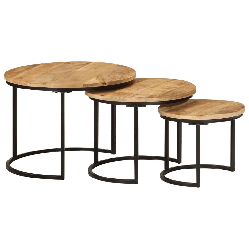 VidaXL Tafeltjesset 3-delig Mangohout -35% Korting!