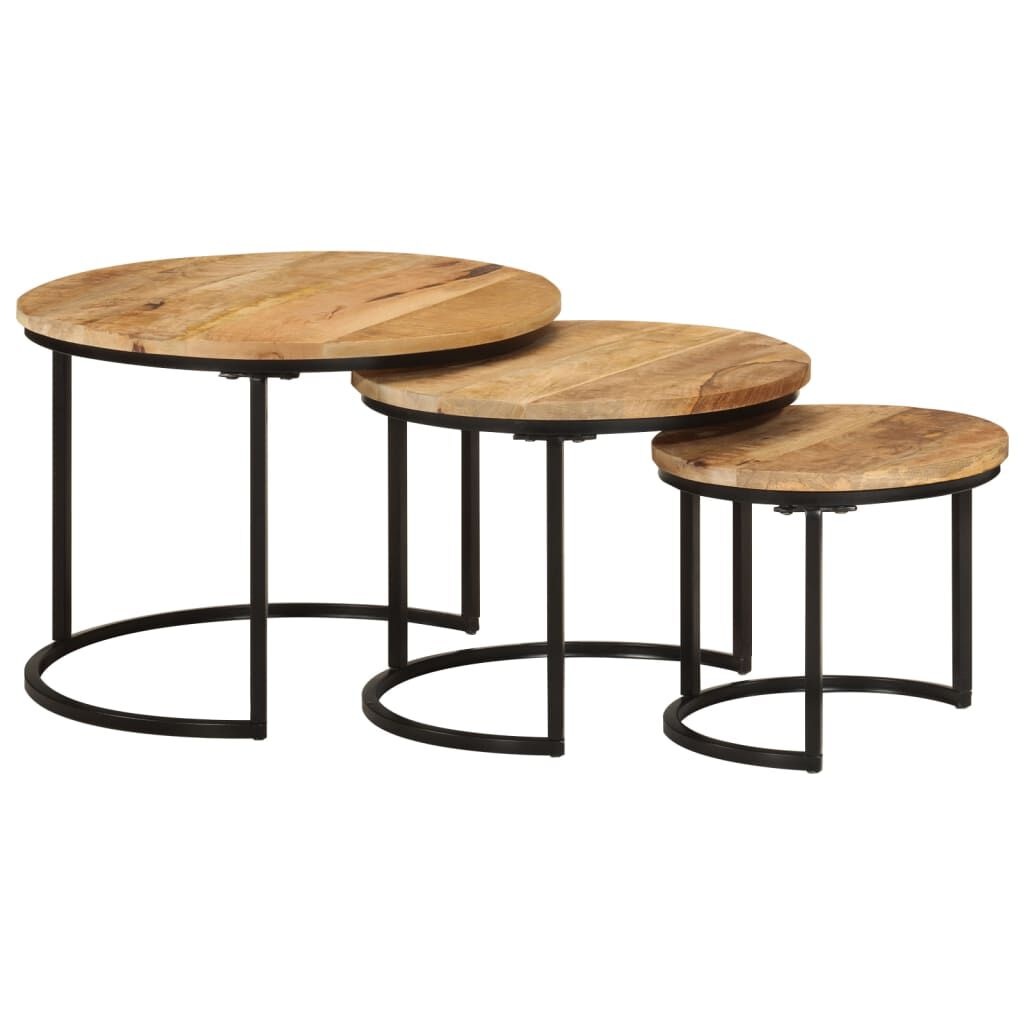VidaXL Tafeltjesset 3-delig Mangohout -35% Korting!