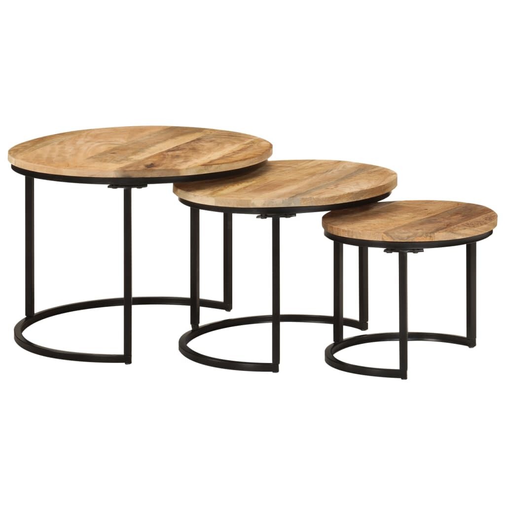 VidaXL Tafeltjesset 3-delig Mangohout -35% Korting!