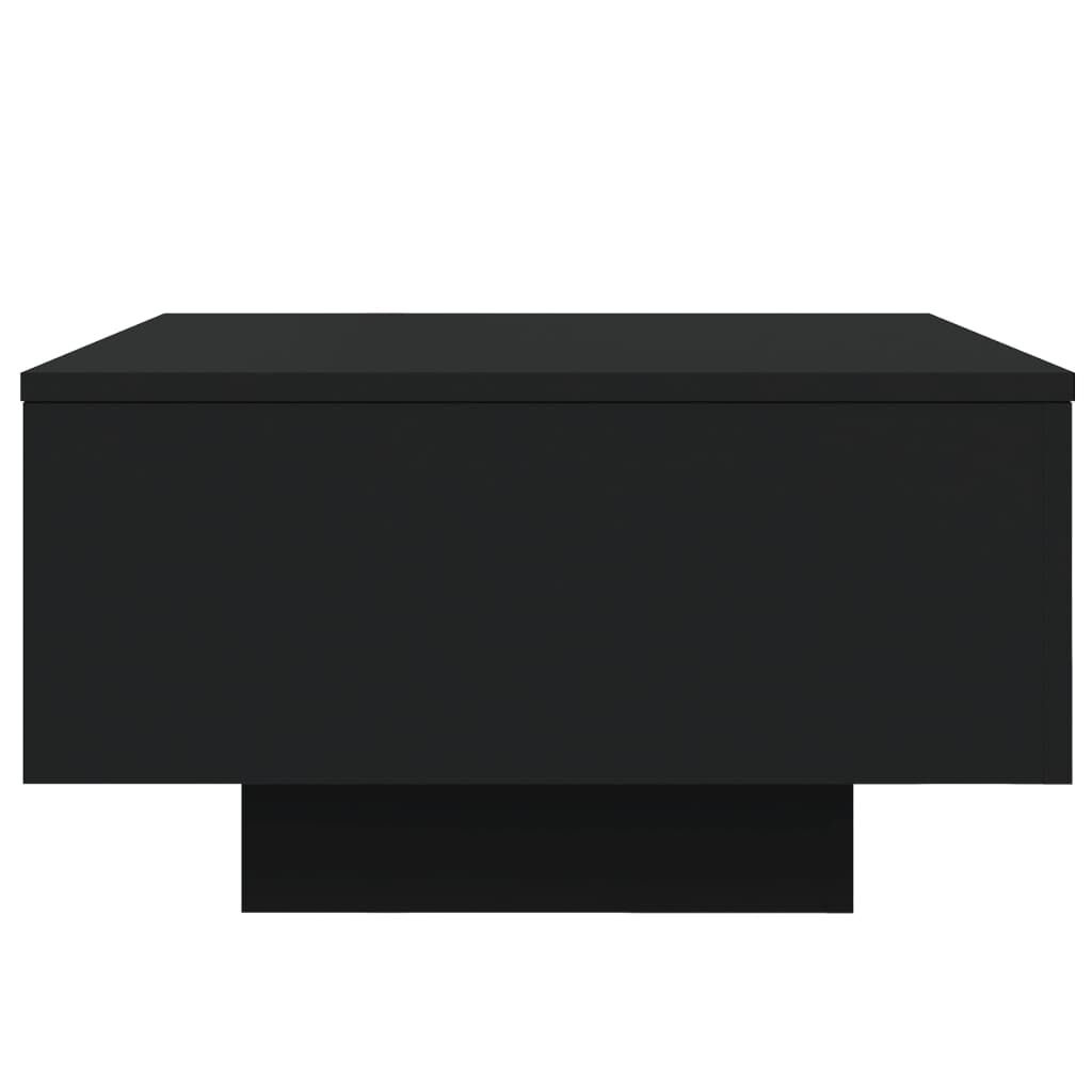 Salontafel met LED - Zwart 55x55cm - 55% Korting!