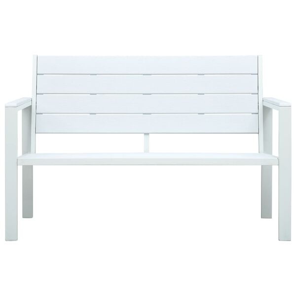 Tuinbank Hout-look Wit 120cm - 35% Korting!