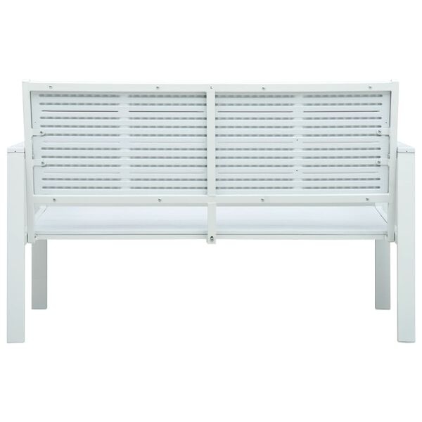 Tuinbank Hout-look Wit 120cm - 35% Korting!