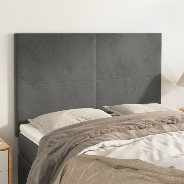 Hoofdborden Set v. 4 vidaXL 72cm Donkergrijs -35% Korting!