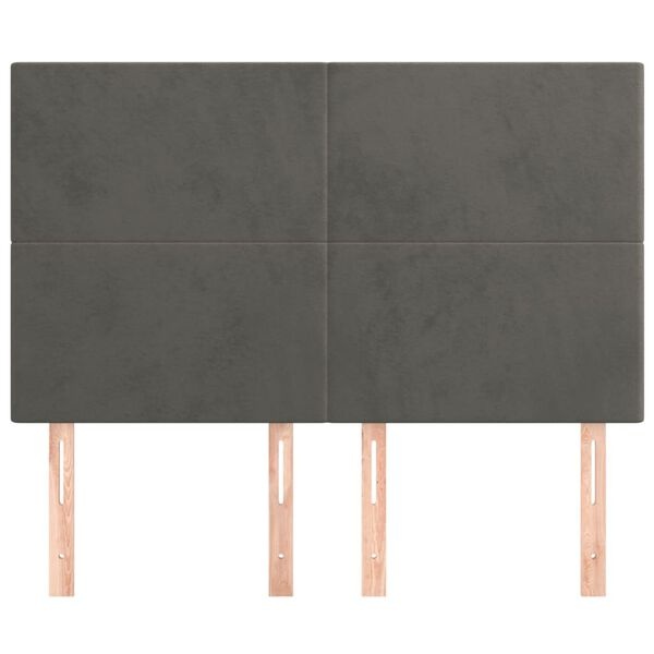 Hoofdborden Set v. 4 vidaXL 72cm Donkergrijs -35% Korting!