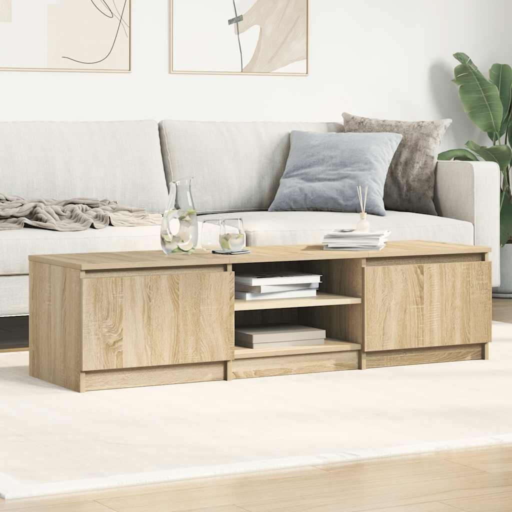 Tv-meubel Sonoma Eiken 140cm - Retourdeal! 35% Korting