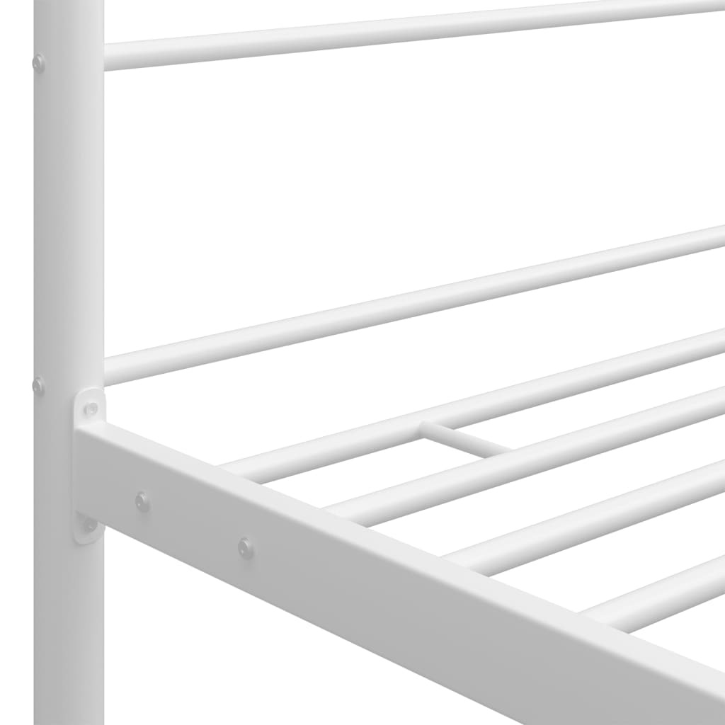 Hemelbed 160x200 Wit Metaal - 50% Korting! (Krasjes)
