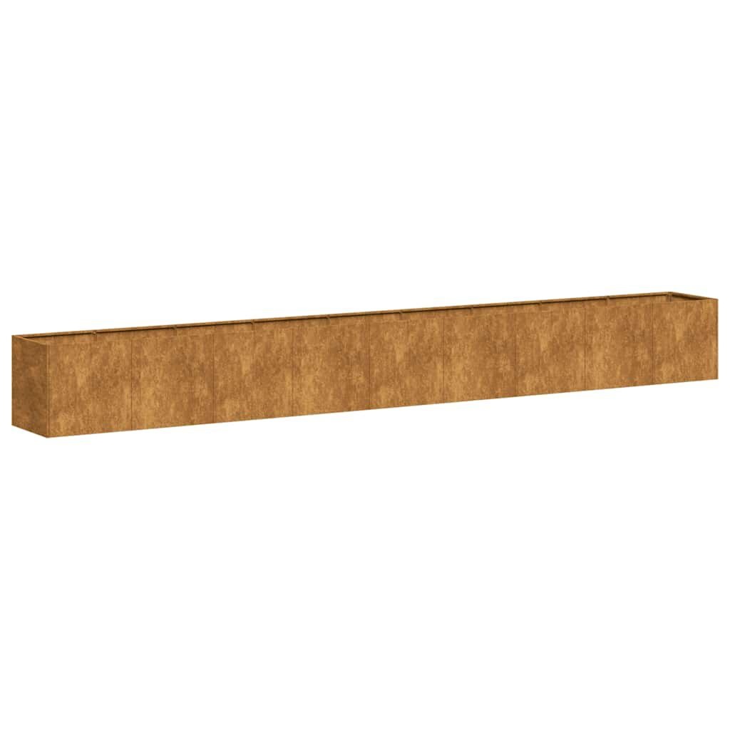 vidaXL Plantenbak Roestig 360cm - 35% Korting!
