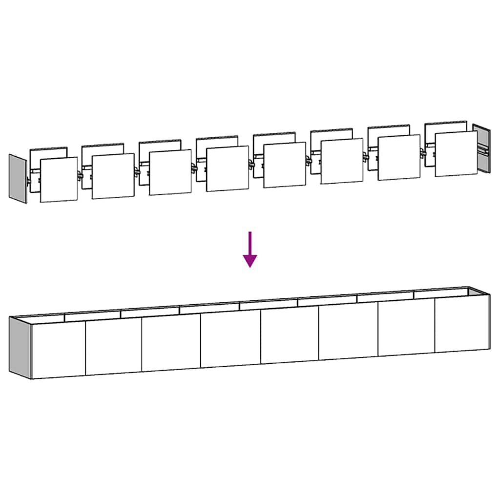 vidaXL Plantenbak Roestig 360cm - 35% Korting!