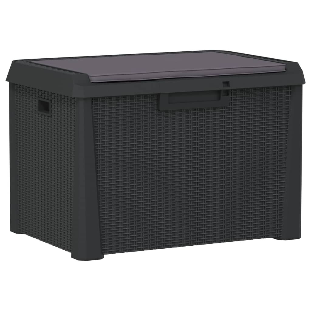 Tuinbox met Kussen 125L - Antraciet - 35% Korting!