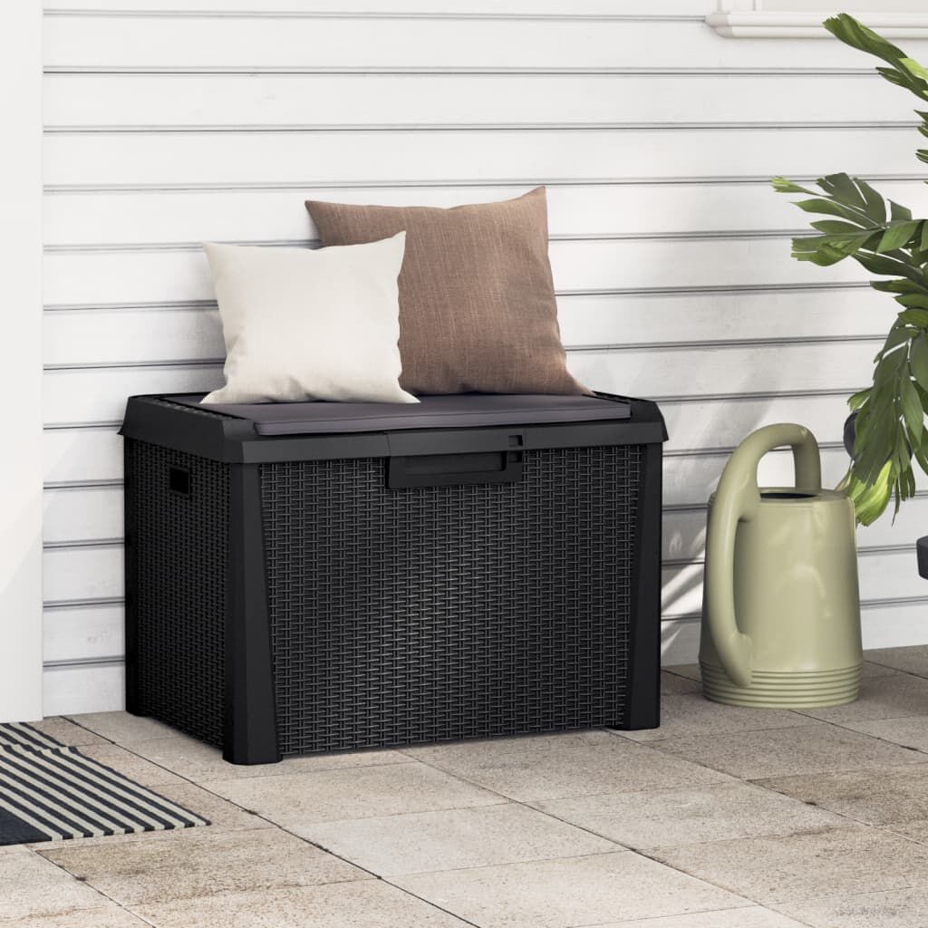 Tuinbox met Kussen 125L - Antraciet - 35% Korting!