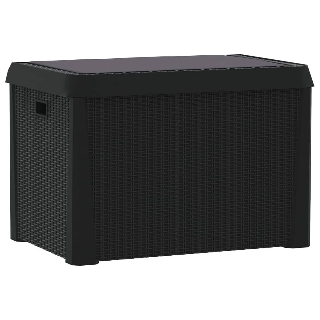 Tuinbox met Kussen 125L - Antraciet - 35% Korting!
