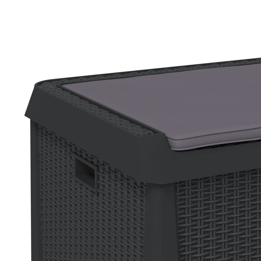 Tuinbox met Kussen 125L - Antraciet - 35% Korting!