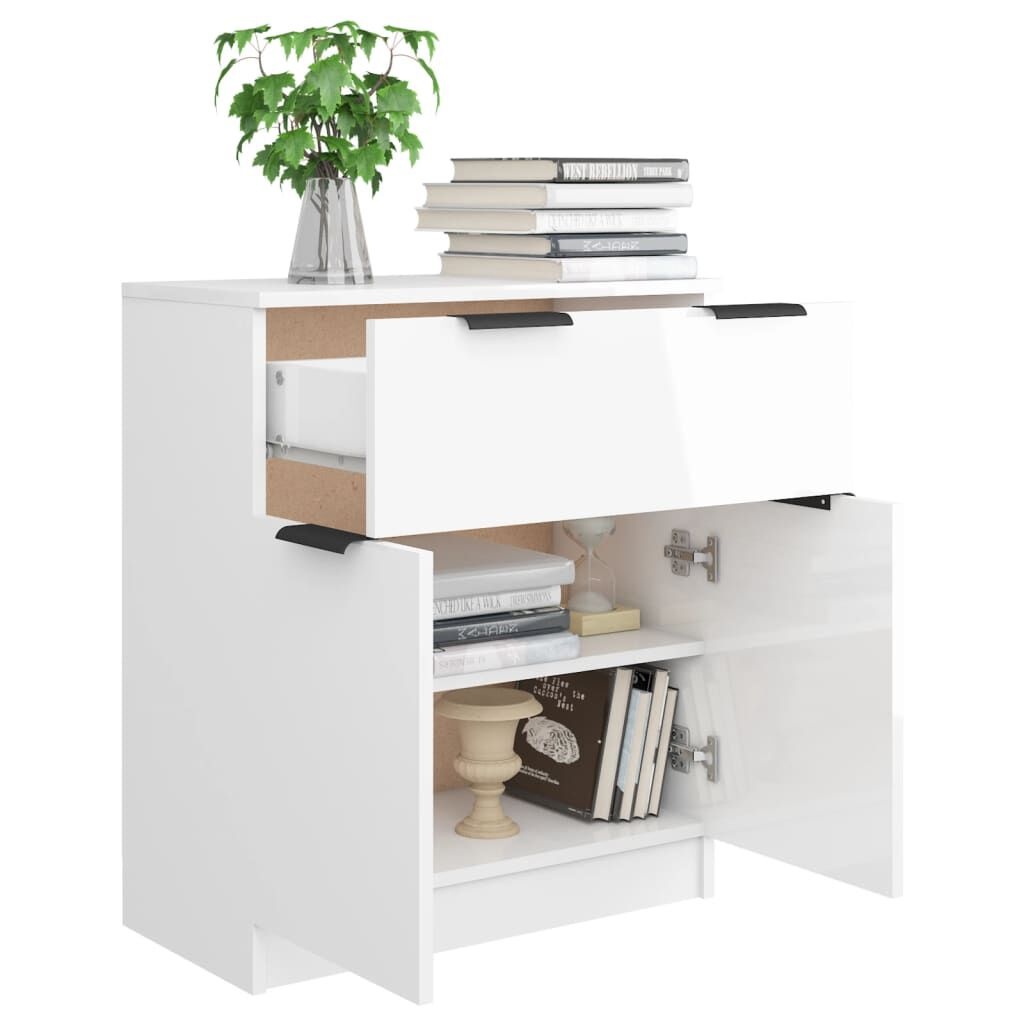 VidaXL Dressoir Hoogglans Wit 60cm - 35% Korting!