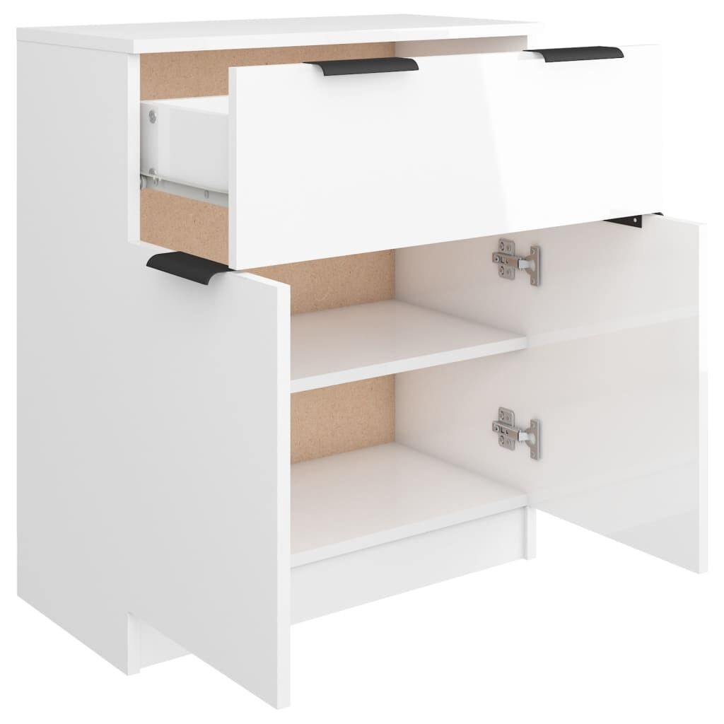 VidaXL Dressoir Hoogglans Wit 60cm - 35% Korting!