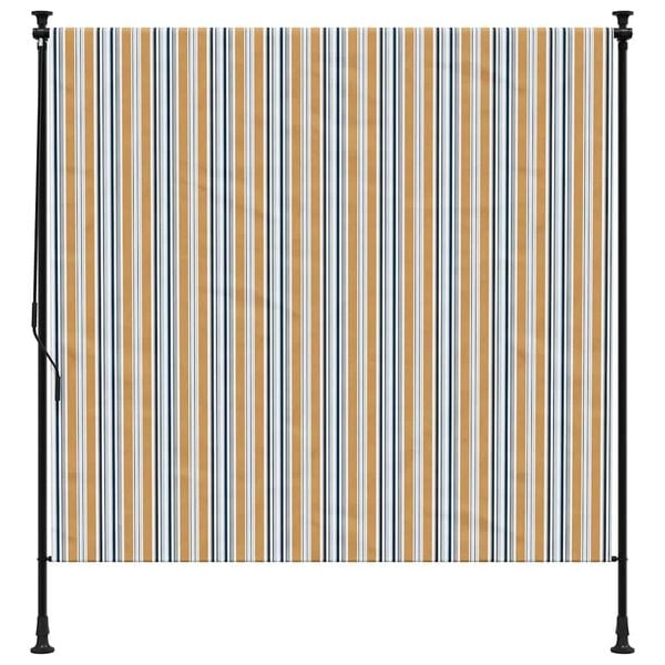 vidaXL Rolgordijn Buiten 200x270cm Geel/Wit - 35% Korting!