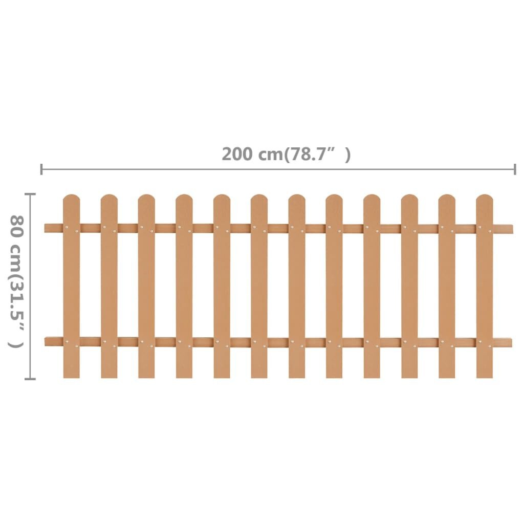 vidaXL Hek 200x80 cm HKC - 35% Korting! (Minimale Gebruikssporen)