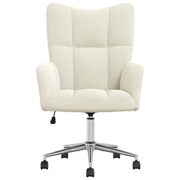 VidaXL Crèmewitte Fluweel Relaxstoel - 55% Korting!