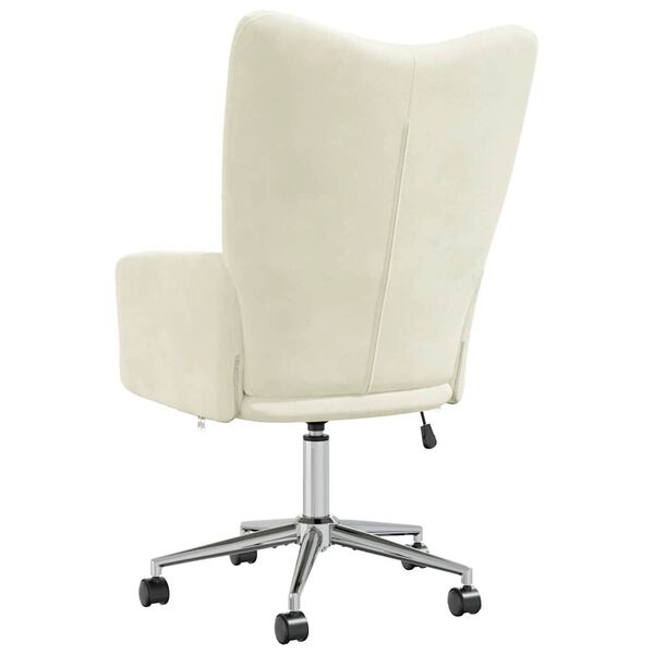 VidaXL Crèmewitte Fluweel Relaxstoel - 55% Korting!