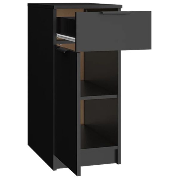 vidaXL Bureaukast Zwart Hout - 33,5x50x75cm - 60% Korting!