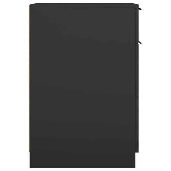 vidaXL Bureaukast Zwart Hout - 33,5x50x75cm - 60% Korting!