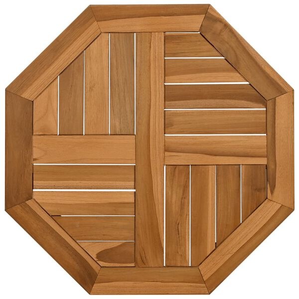 VidaXL Teakhouten Tafelblad 50x50cm - Achthoekig - 35% Korting!